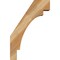 Ekena Millwork 6"W x 16"D x 24"H Merced Rough Sawn Knee Brace, Western Red Cedar BRC06X16X24MRC00RWR - alternate 2